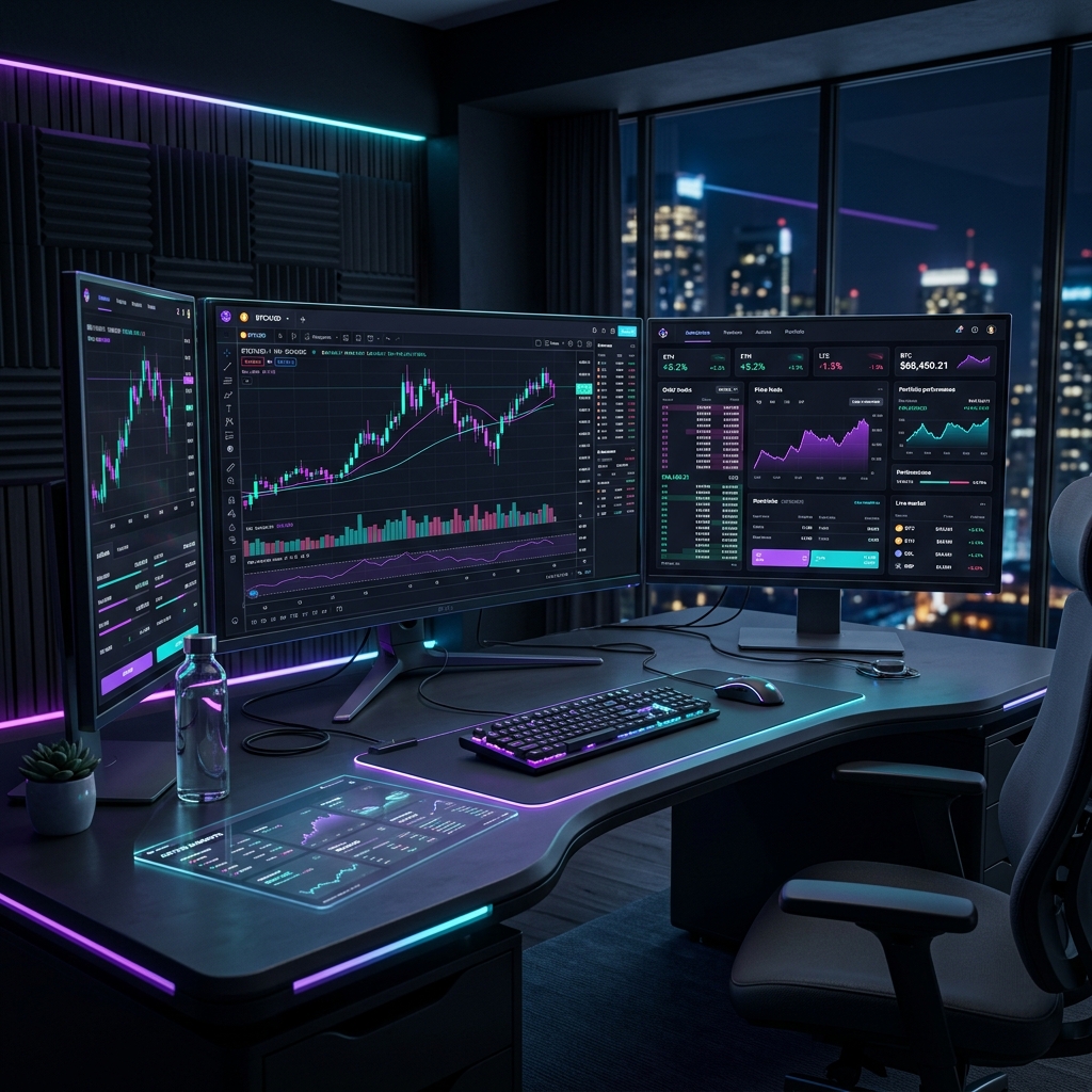 About Kryptonix workspace mockup image